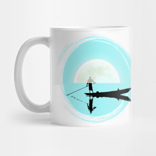 Zen boater in the open sea Mug